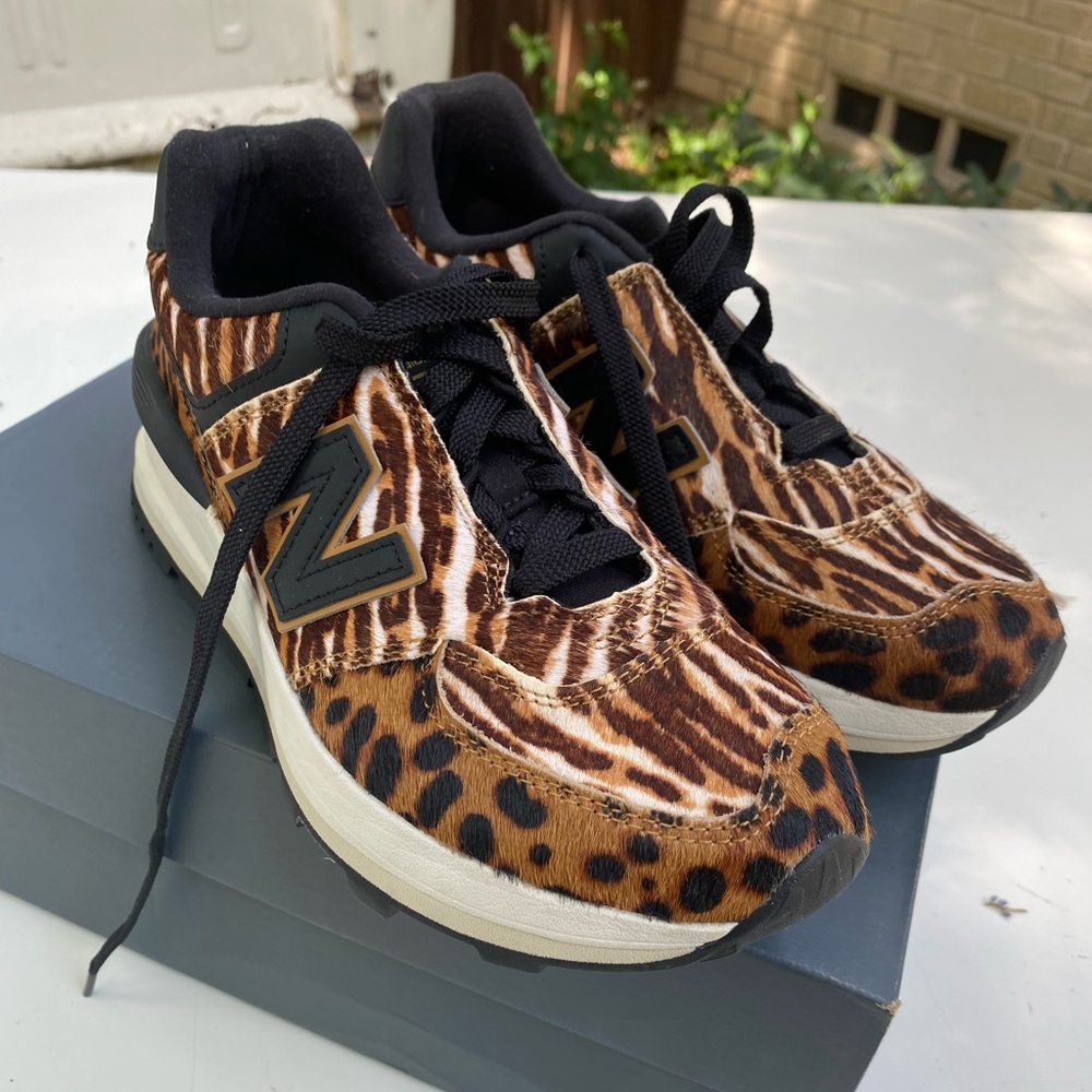 New Balance 574 Platform Leopard Print Size 9.5